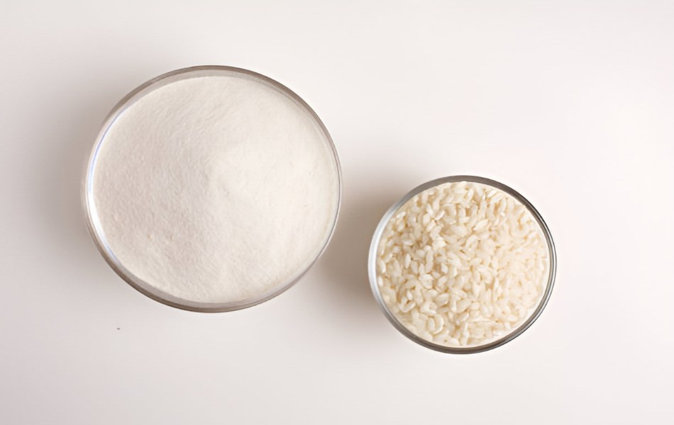 Rice flour is a great gluten-free substitute for almond flour