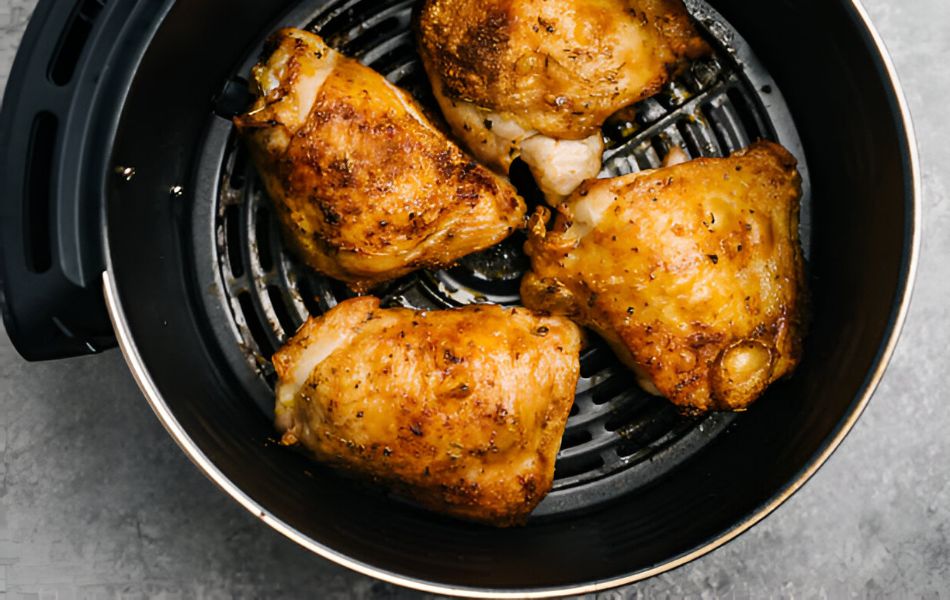 Air Fryer Mistakes - overcrowding the basket with food