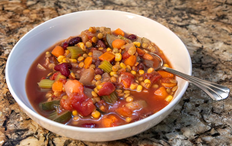 Crock Pot Lentil Veggie Soup
