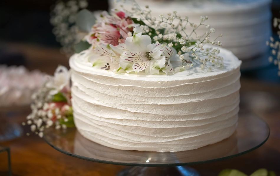Fat gives cake a tender crumb and rich taste.